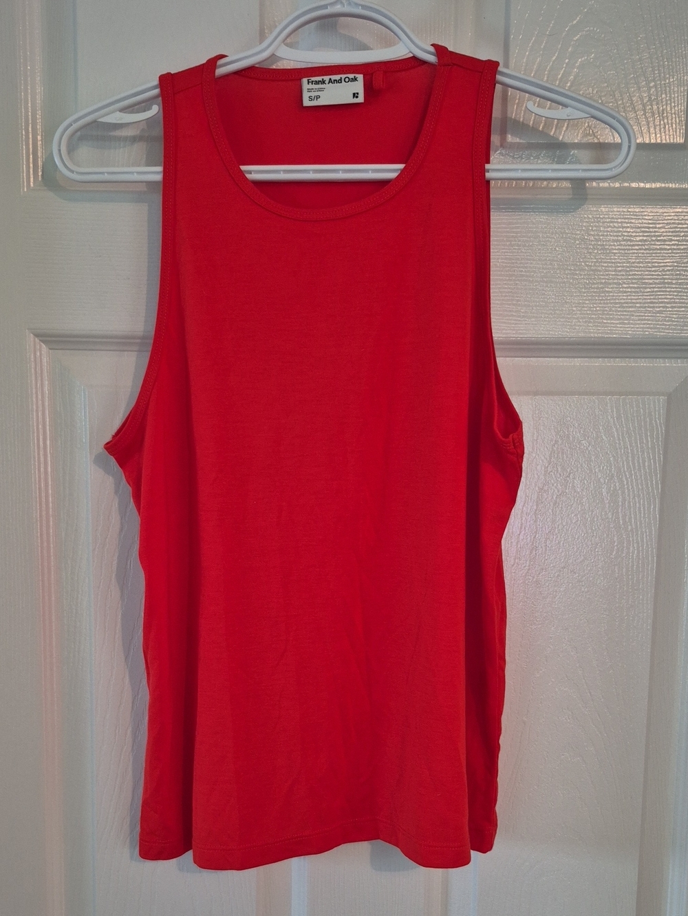 Frank And Oak Sleeveless Top Red Size Small